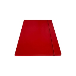 [STL5301] Cartella c/elastico tondo rosso dorso 1cm Starline