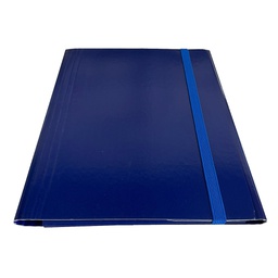 [STL5400] Cartella c/elastico piatto blu dorso variabile Starline