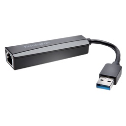 [102463] UA0000E Adattatore Ethernet USB-A — Nero-Kensington