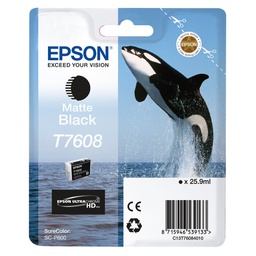 [EPST76084N10] CARTUCCIA INCHIOSTRO A PIGM. NERO MATTE T7608
