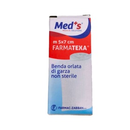 [102572] Scatola 12 bende di garza orlata 7cm x 5mt