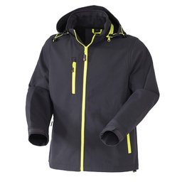 [102770] Giubbotto Softshell R Boost tg XL antracite/giallo fluo Rossini