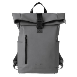 [102578] Zaino Roll-top Drop gomma antipioggia dim. 30x42x14cm grigio InTempo