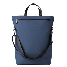 [102584] Borsa zainabile Drop gomma antipioggia dim. 30x44x14cm blu InTempo