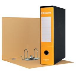 [102696] Registratore ESSENTIALS G75 giallo dorso 8cm f.to protocollo ESSELTE