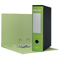 [102698] Registratore ESSENTIALS G75 verde chiaro dorso 8cm f.to protocollo ESSELTE