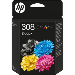 [HP6L6S6UE] Hp Confezione 2 Cartucce ink 308 BK /C/M/Y