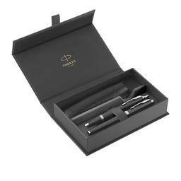 [102740] Gift Set sfera M + stilografica M IM Black Edition CT Parker