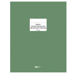 [66668] REGISTRO CONTROLLO E MANUTENZIONE ATTREZZAT. ANTIINCENDI 48PG 31X24CM E2438N