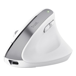 [102848] Mouse Ergonomico Bayo+ wireless Bianco -Trust