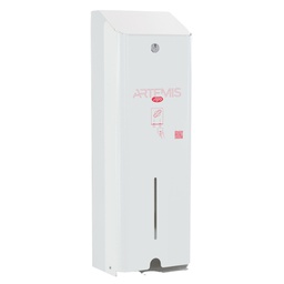 [102858] Dispenser per assorbenti Artemis 1 colonna metallo verniciato bianco Mar Plast