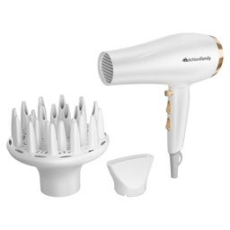 [102989] Asciugacapelli Gold Style 2200W bianco/oro Melchioni