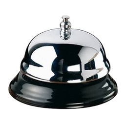[102971] Campanello reception D10 cm argento/nero Leone