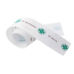 [102980] Conf 1000 Strisce garanzia per WC carta bianco/verde Leone