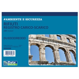 [103000] Blocco registro carico/scarico rifiuti 100 copie RENTRI 29,7X21,5cm DU6930RE000