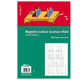 [103001] Registro carico/scarico rifiuti 21,5X29,7 100pag. E2868RENTRI Edipro
