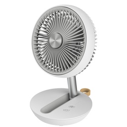 [103023] Ventilatore da tavolo Air Studio ricaricabile multiposizione grigio/bianco CFG