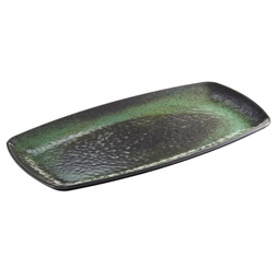 [103191] Piatto rettangolare Linea Amazzonia 35,5x19x2,5cm melamina Leone