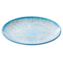 [103199] Piatto piano Linea Oceano D23,5x2,5cm melamina Leone