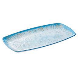 [103203] Piatto rettangolare Linea Oceano 35,5x19x2,5cm melamina Leone
