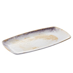 [103215] Piatto rettangolare Linea Galassia 35,5x19x2,5cm melamina Leone