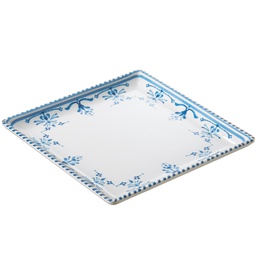 [103233] Piatto quadrato Linea Zante 17x17x2cm melamina Leone