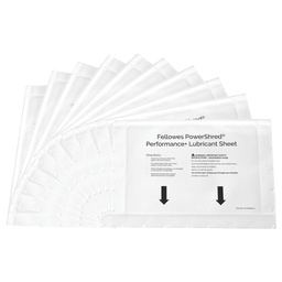 [103118] Confezione 10 Fogli lubrificanti Performance Fellowes