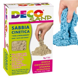 [103109] Sabbia cinetica Deco Sand 1 kg azzurro  DECO