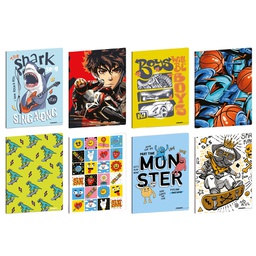 [103270] Maxiquaderno A4 20fg+1 80gr 1 rigo c/margine Kid Boy Blasetti