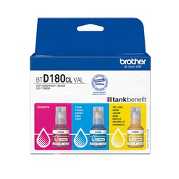 [BROBTD180CLVAL] Brother Kit da 3 flaconi C/M/Y da 5.000 pagine