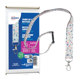 [103373] Conf. 10 Cordoncino riciclato fantasia floreale 440x20mm, Rpet Avery