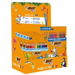 [103550] Espositore 24 astucci Kids Stripes + 25 astucci Kids Triangle Bic
