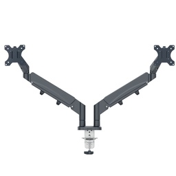 [103572] Braccio salvaspazio per monitor doppio grigio scuro Leitz