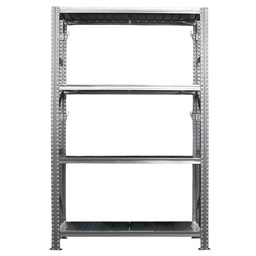[103655] Scaffale industriale 4 ripiani in acciaio 120x50m H200cm Tecnotelai