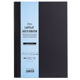 [103112] Sketchbook Duo Layflat 60 pag. A4 nero  MUSA