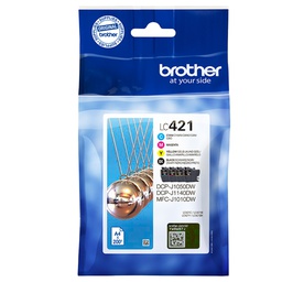 [BROLC421VAL] Brother Kit 4 cartucce BK/C/M/Y da 200 pag cad