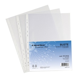 [STL7415] 50 Buste forate 22x30cm Liscio Top Starline