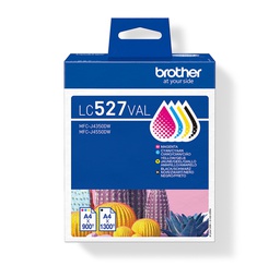 [BROLC527VAL] Brother Kit da 4 cartucce BK/C/M/Y -Nero 1.300 pag -C/M/8Y 900 pag