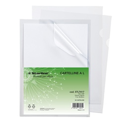 [STL7417] 50 Cartelline a L 22x30cm Liscio Top Starline