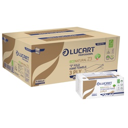 [103710] Pacco da 198 asciugamani piegati a Z EcoNatural Lucart Plastic Free