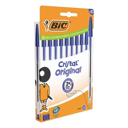 [103961] Scatola 10 penne sfera Cristal Original punta 1,0mm blu Bic