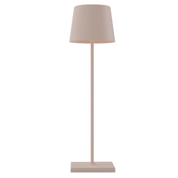 [103947] Lampada da tavolo 851 ricaricabile 8xH30cm metallo tortora Palmina