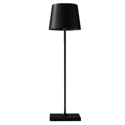 [103948] Lampada da tavolo 851 ricaricabile 8xH30cm metallo nero Palmina