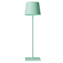 [103950] Lampada da tavolo 851 ricaricabile 8xH30cm metallo verde salvia Palmina
