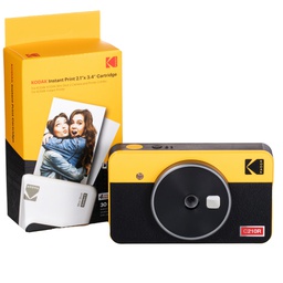 [103926] Kodak Fotocamera Istantanea Mini shot Combo 2 Retro -Giallo