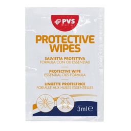 [103836] Conf 10 salviette impregnate di repellente anti zanzara in bustine da 3ml cad PV