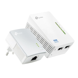 [104467] Starter Kit Powerline AV600 + Wi-Fi N 300Mbps con 2 porte Fast Ethernet TP-LINK