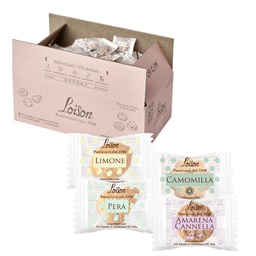 [105227] Scatola 200 biscotti al burro assortiti 4 gusti frutta e meditazione 1250gr Lois