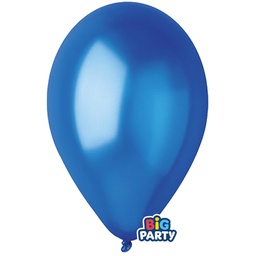 [104168] Busta 10 palloncini in lattice D30cm Blu Big Party