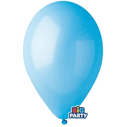 [104169] Busta 10 palloncini in lattice D30cm Celeste Big Party